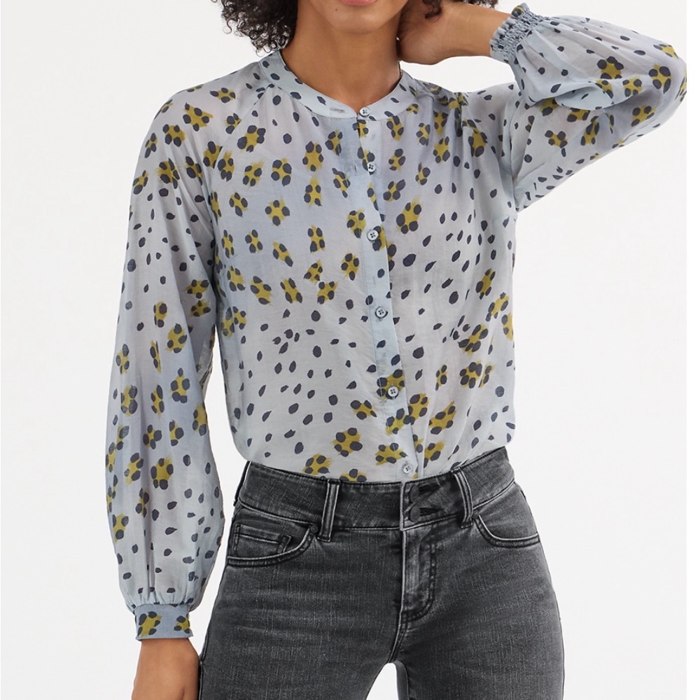 cabi Animal Print Hunter Blouse